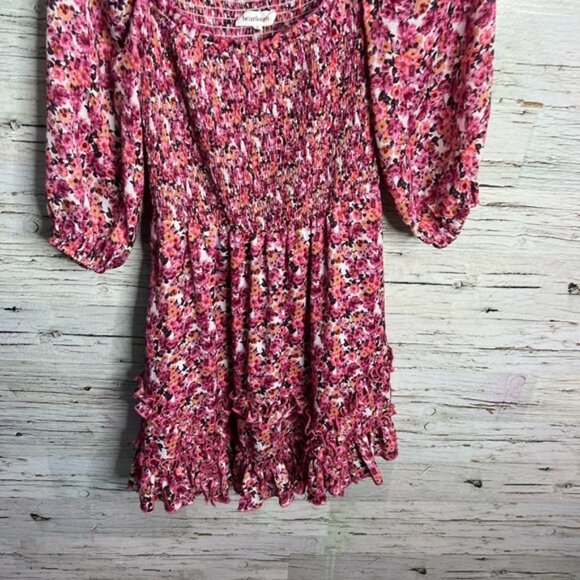 Heartloom Pink Floral Midi Dress size small - Picture 2 of 6
